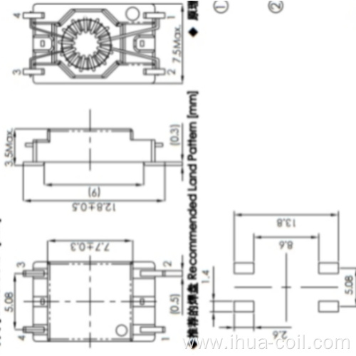 EMI power common mode coil inductor